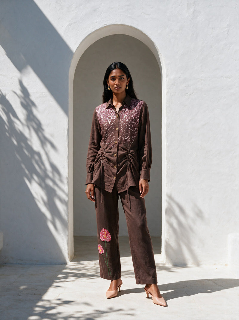 The Cocoa Anthurium Set — front, Pummy Walia