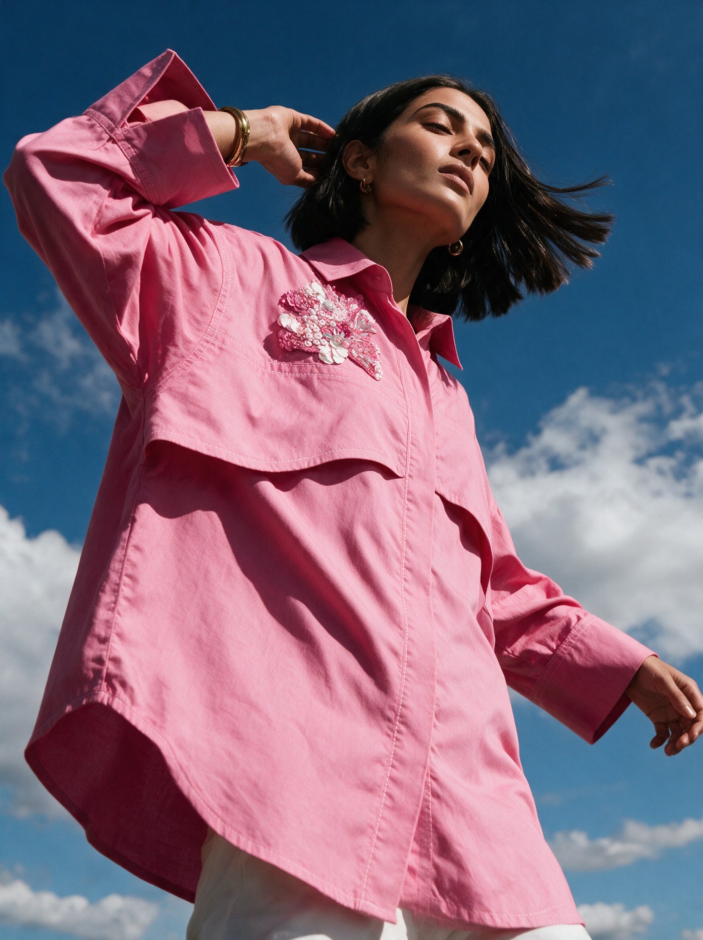The Schiffli Co-ord — editorial, second colourway, Pummy Walia