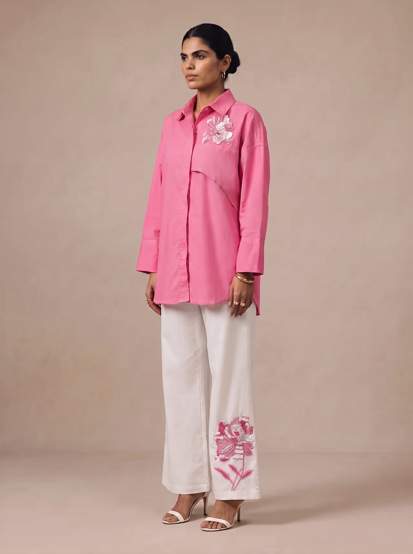 The Schiffli Co-ord — studio shot, Pummy Walia