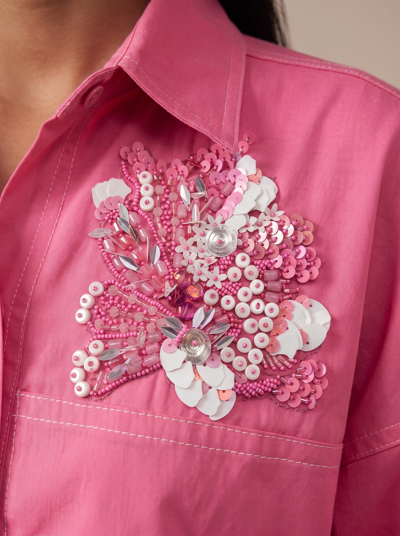The Schiffli Co-ord — studio shot, Pummy Walia
