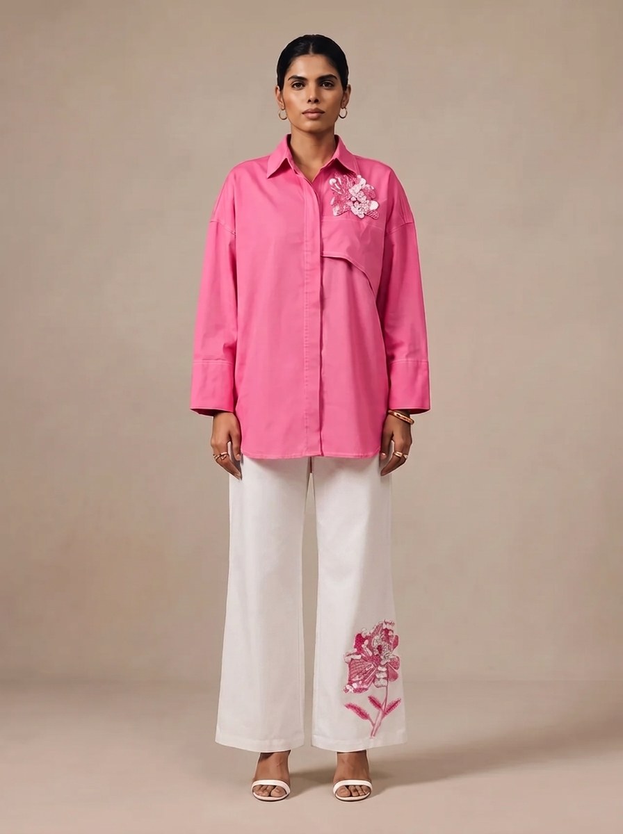 The Schiffli Co-ord — studio shot, Pummy Walia