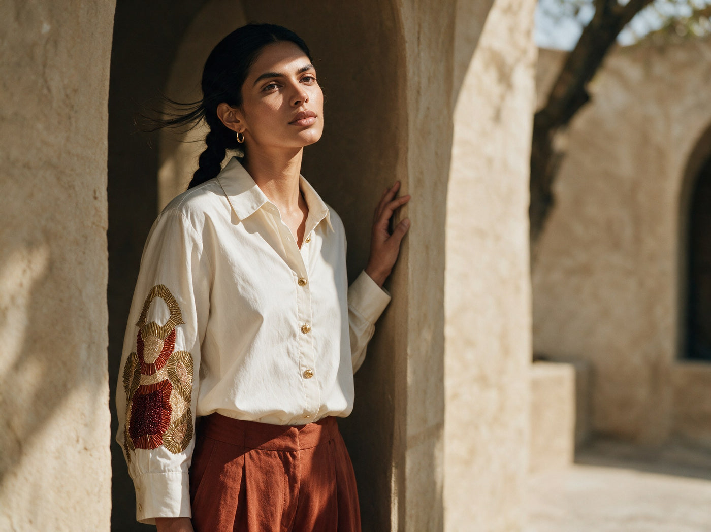 The Sunburst Sleeve Shirt — editorial, Pummy Walia
