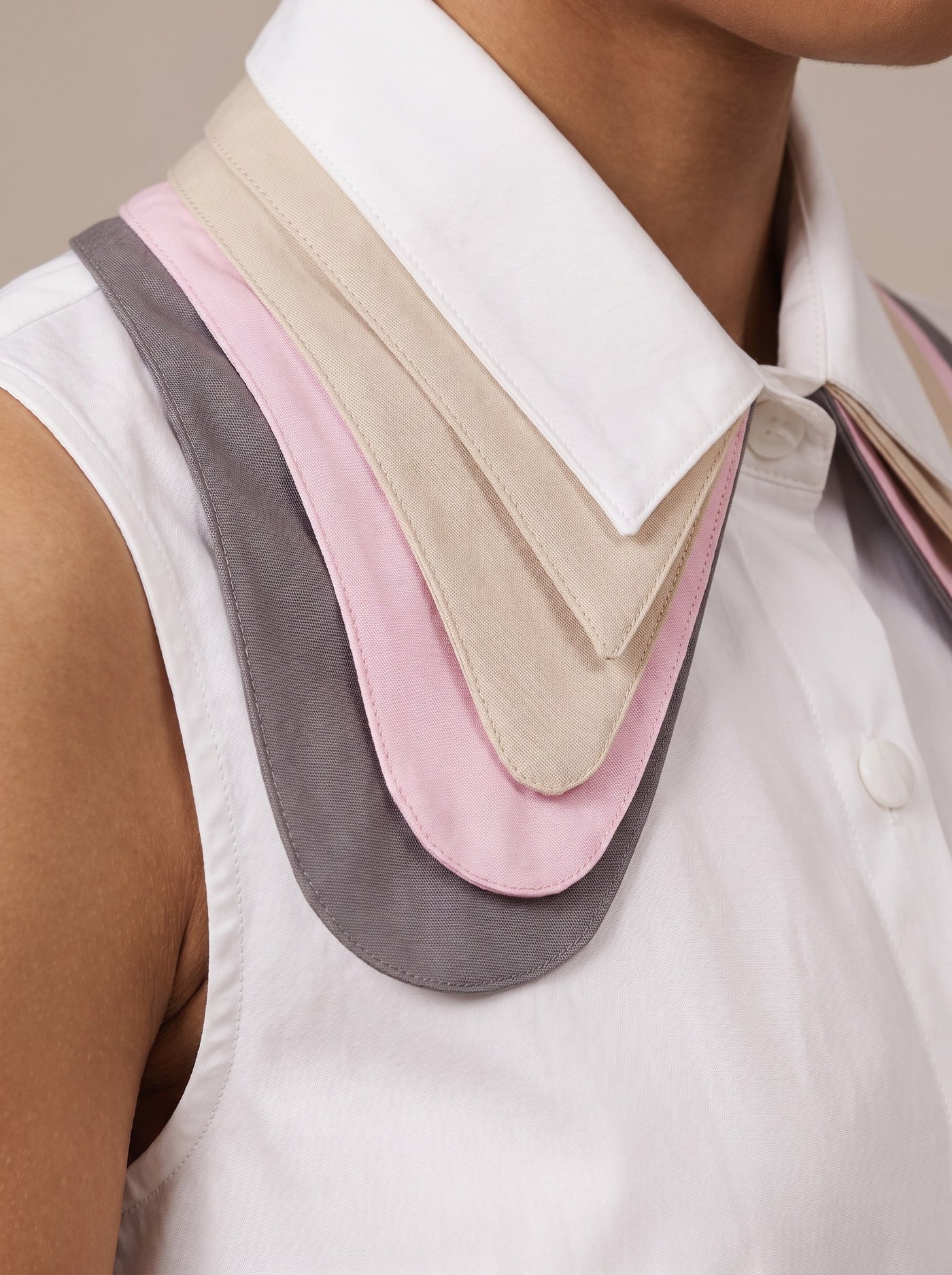 The Layered Collar Shirt — studio shot, Pummy Walia