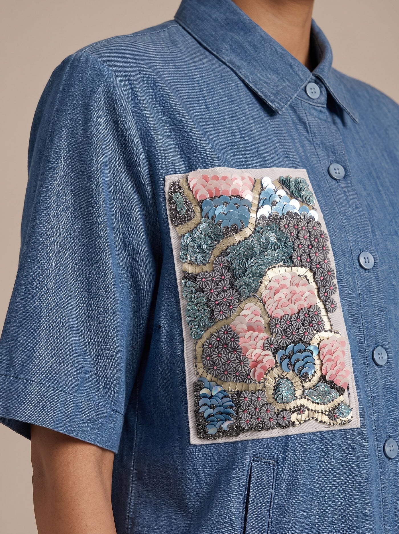 The Chambray Patch Set — studio shot, Pummy Walia