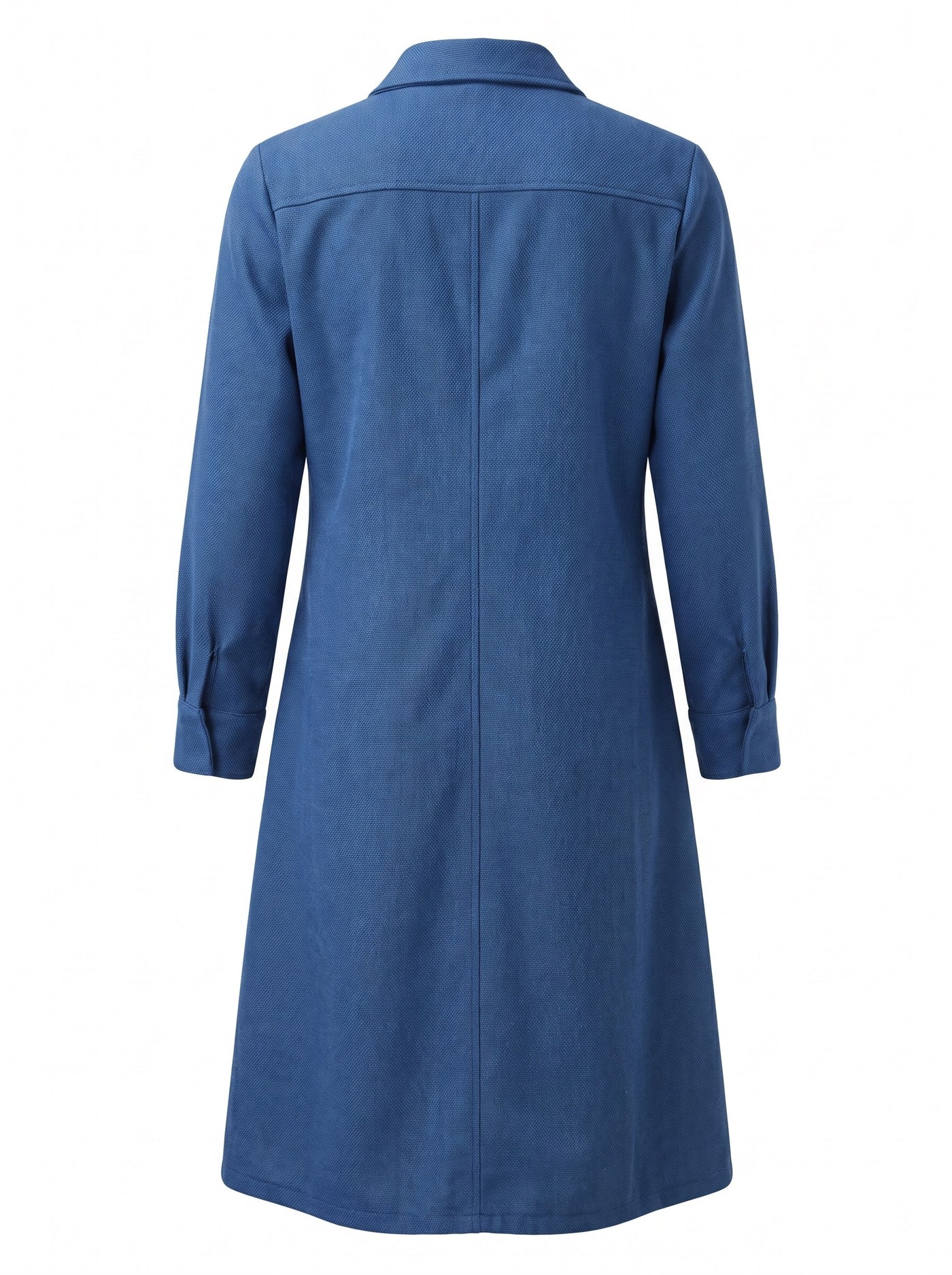 The Indigo Shirt Dress — studio shot, Pummy Walia