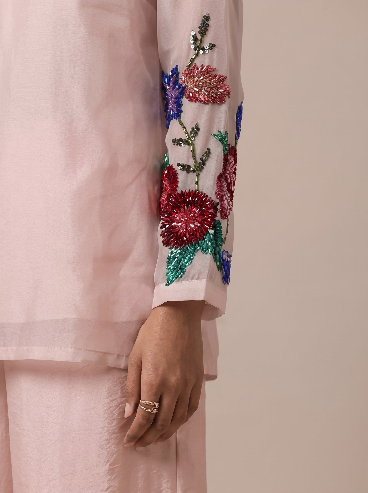 The Blush Organza Set — studio shot, Pummy Walia