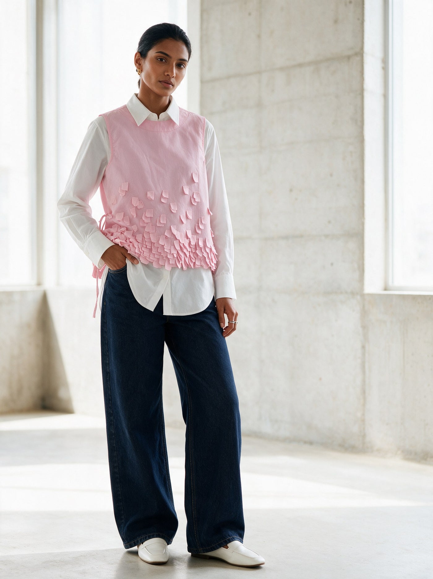 The Petal Tabard — front, Pummy Walia