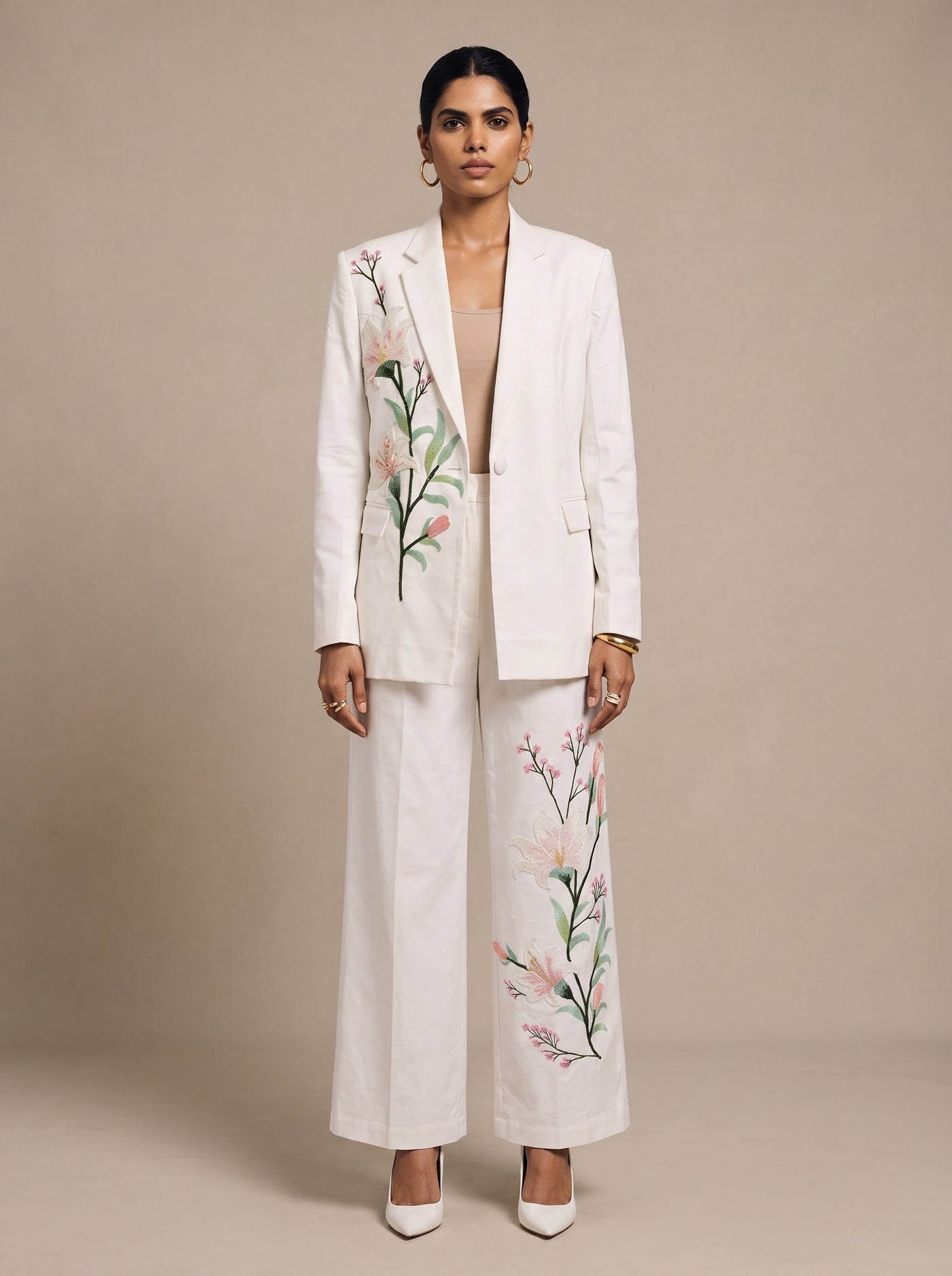 The Lily Blazer Suit — studio shot, Pummy Walia