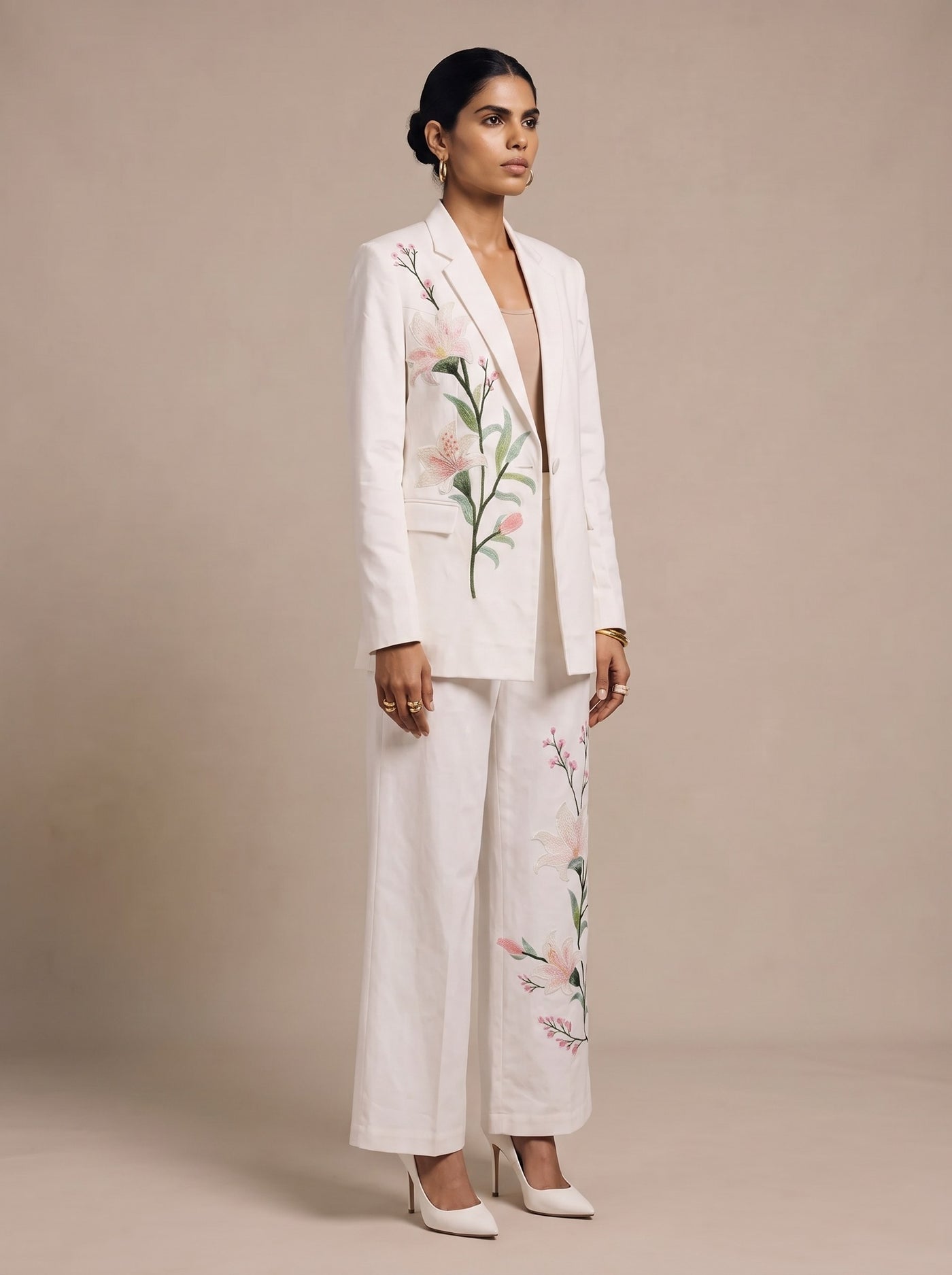 The Lily Blazer Suit — studio shot, Pummy Walia