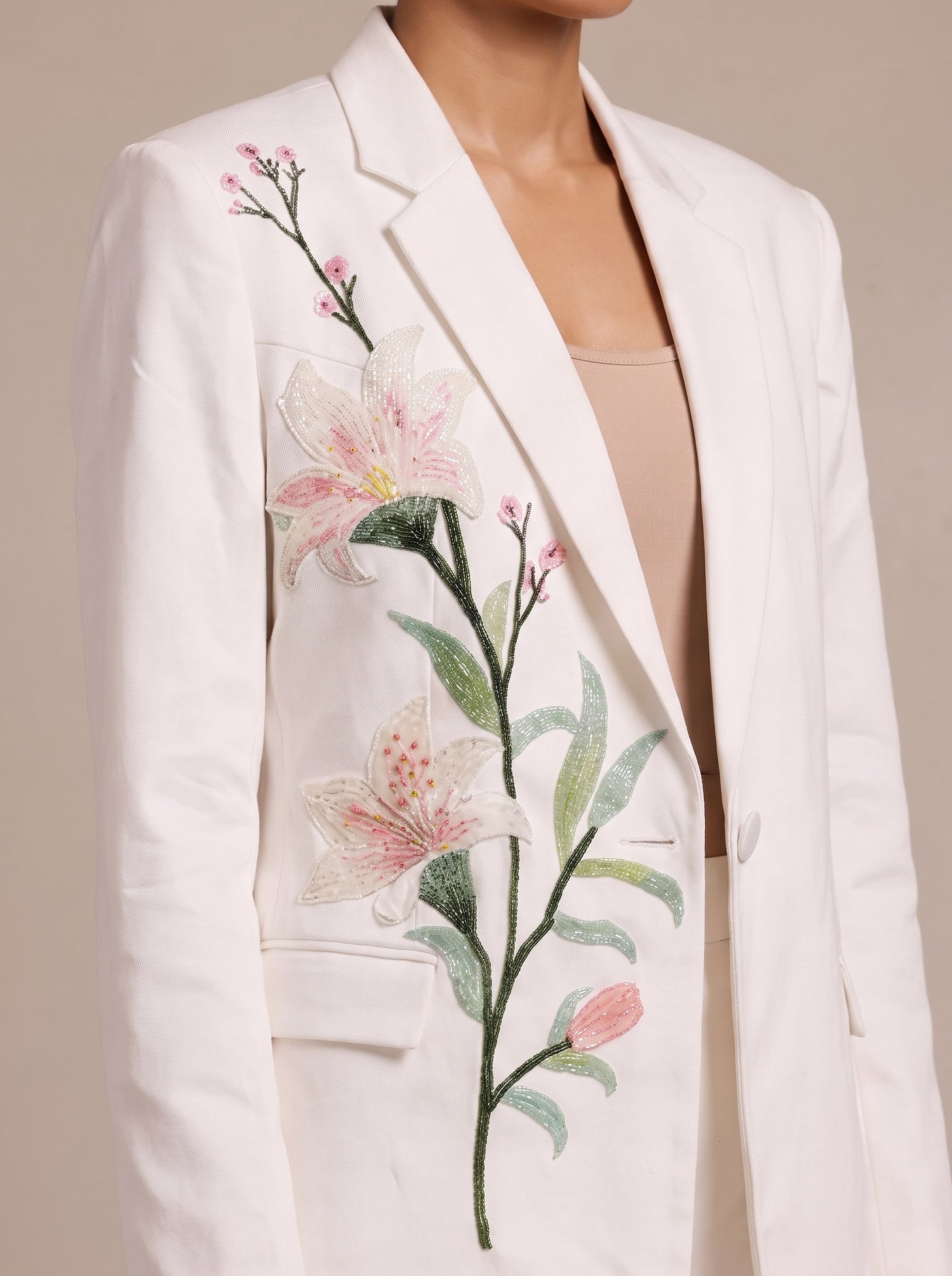 The Lily Blazer Suit — studio shot, Pummy Walia