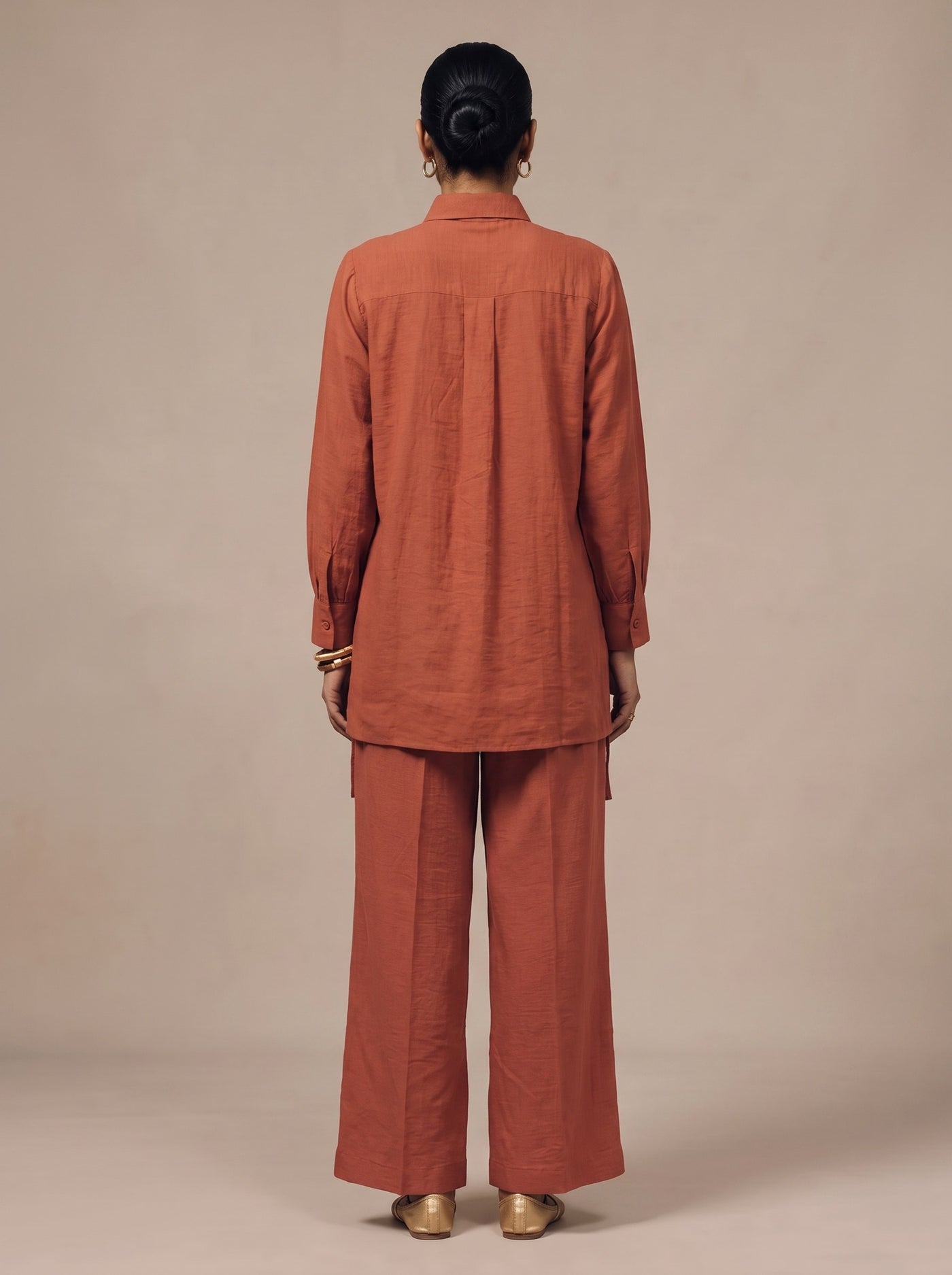 The Terracotta Pintuck Set — studio shot, Pummy Walia