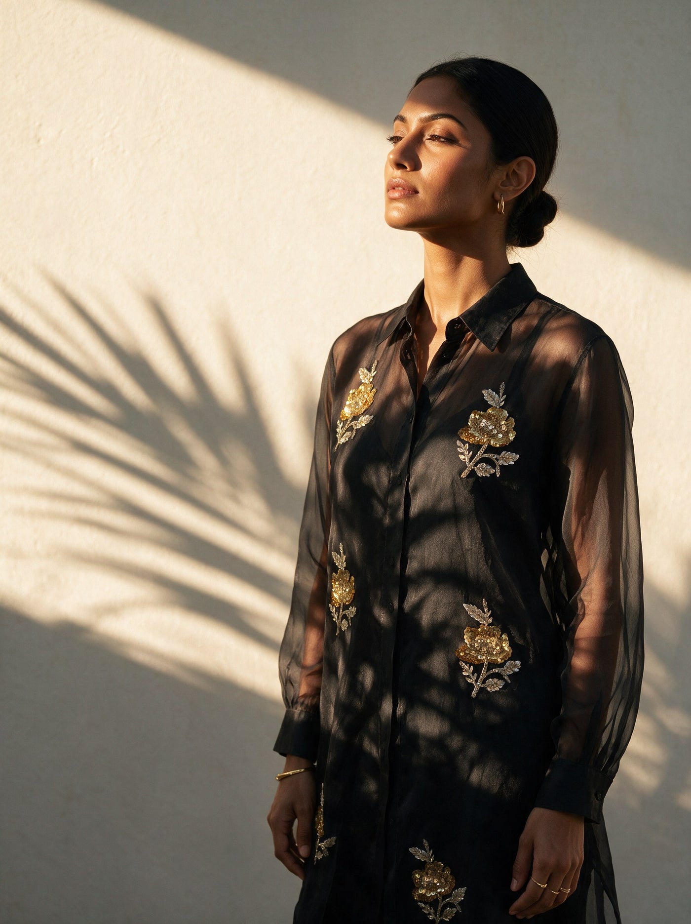 The Noir Organza Set — editorial, Pummy Walia