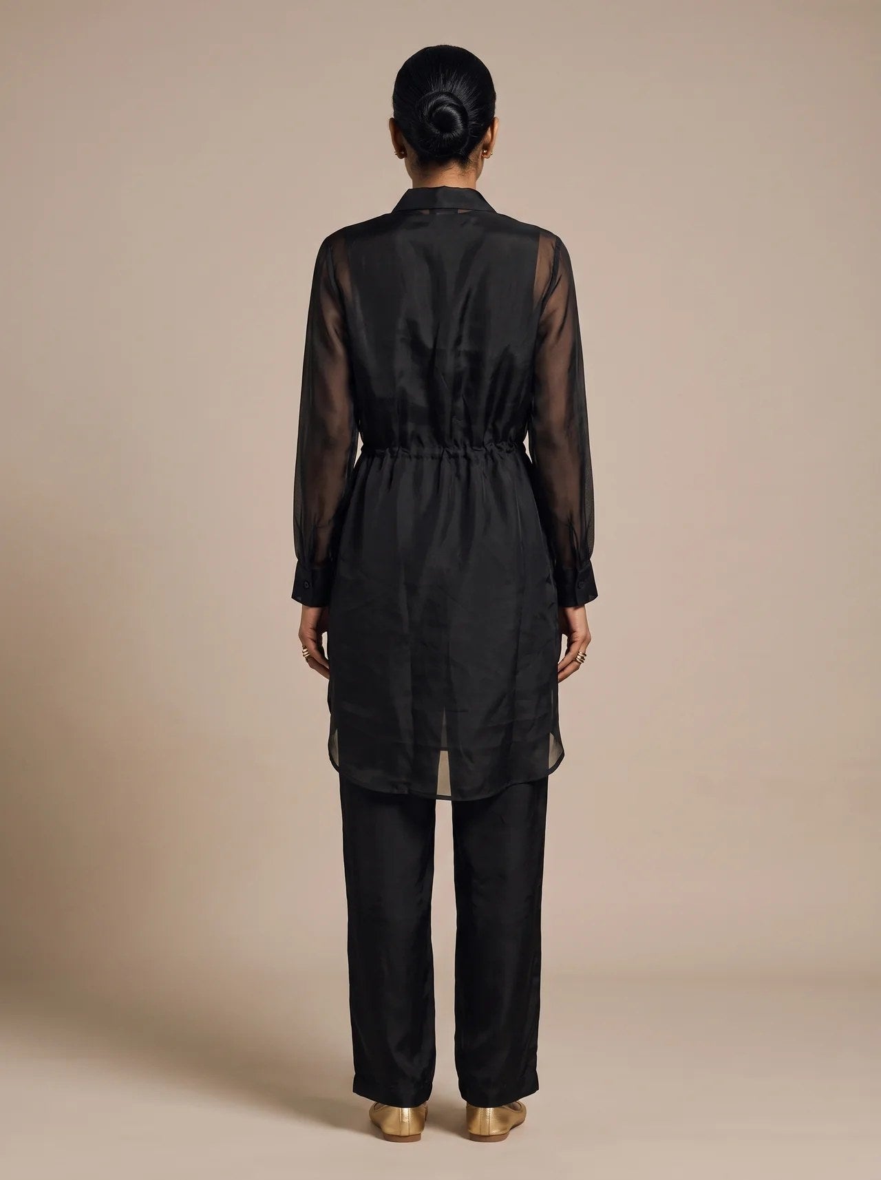 The Noir Organza Set — studio shot, Pummy Walia