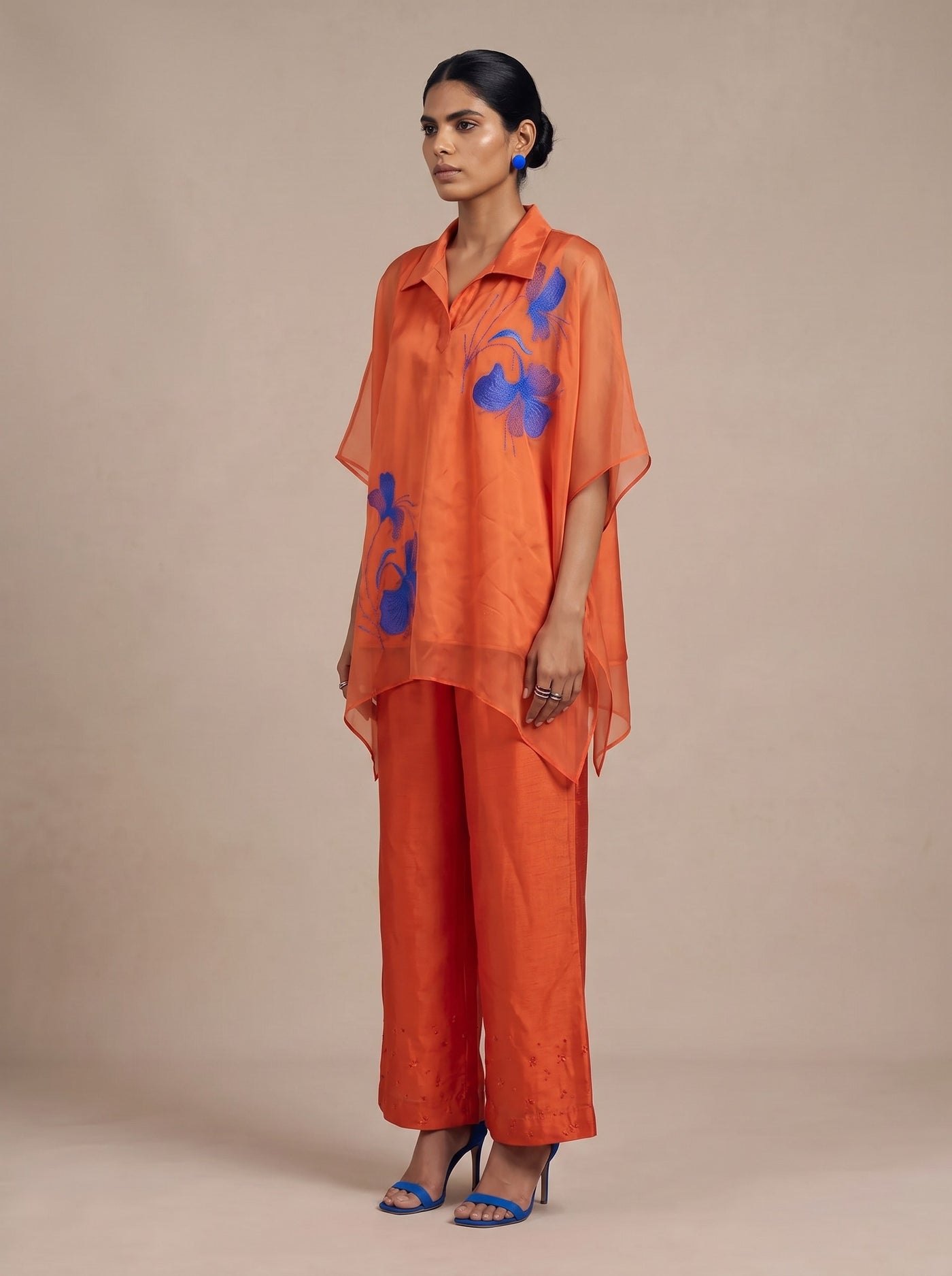 The Marigold Cape Set — studio shot, Pummy Walia