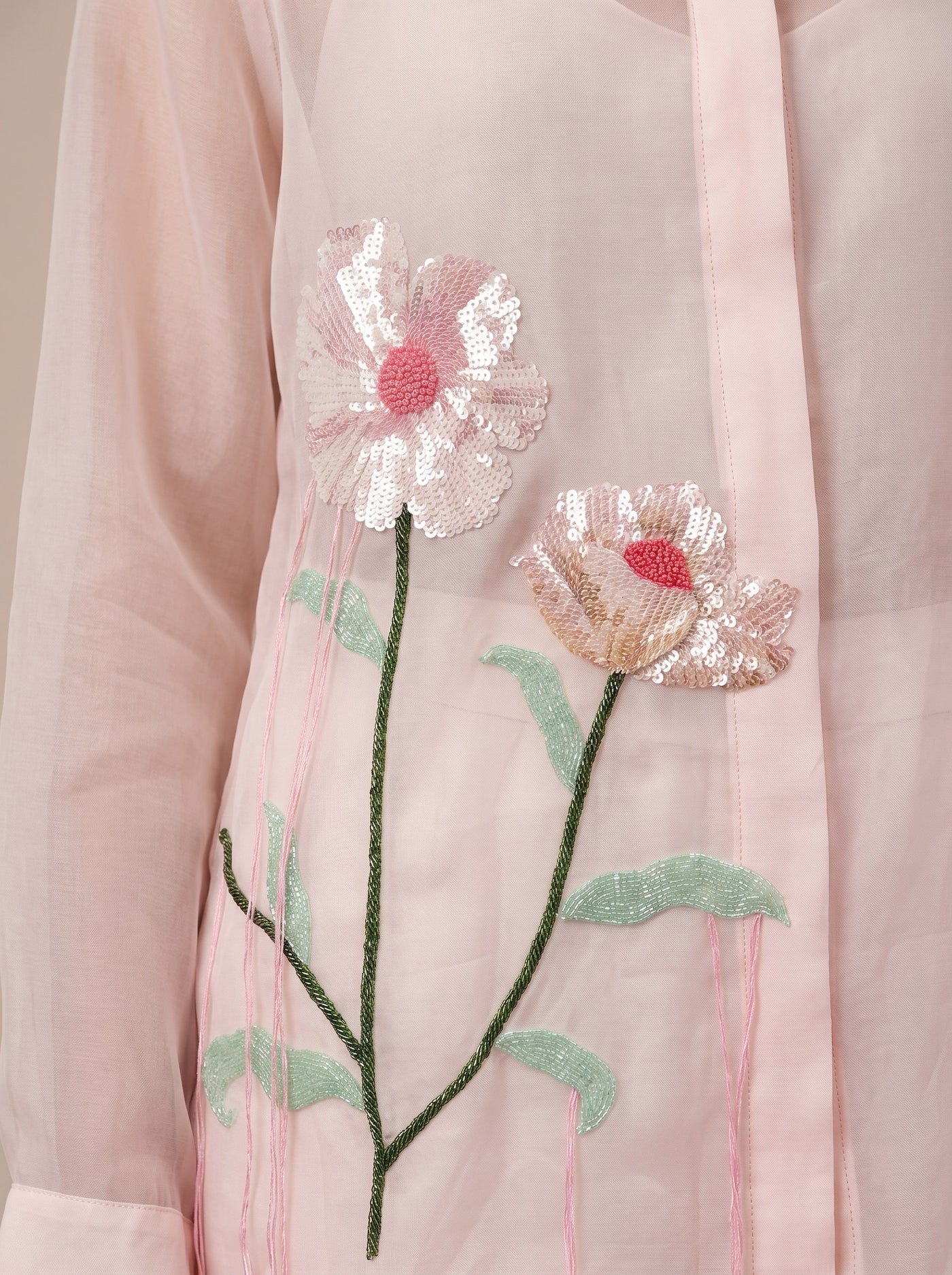 The Blush Wrap Gilet Set — studio shot, Pummy Walia